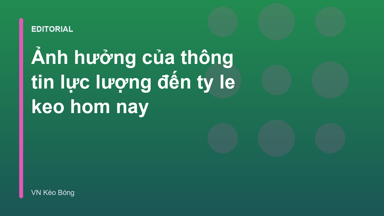 Phân tích ảnh hưởng lực lượng đến tỷ lệ kèo